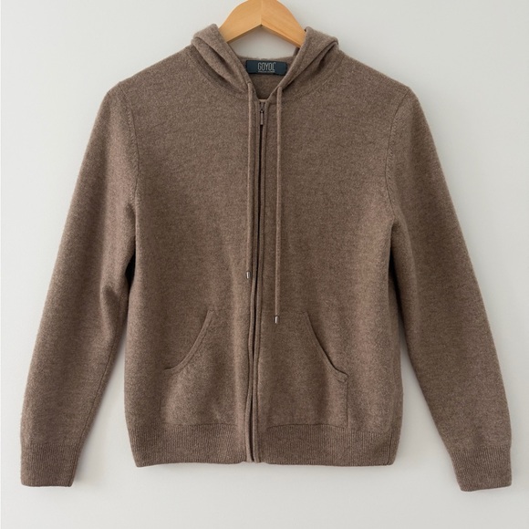 Cashmere Brown Zip-Up Hoodie and pants set